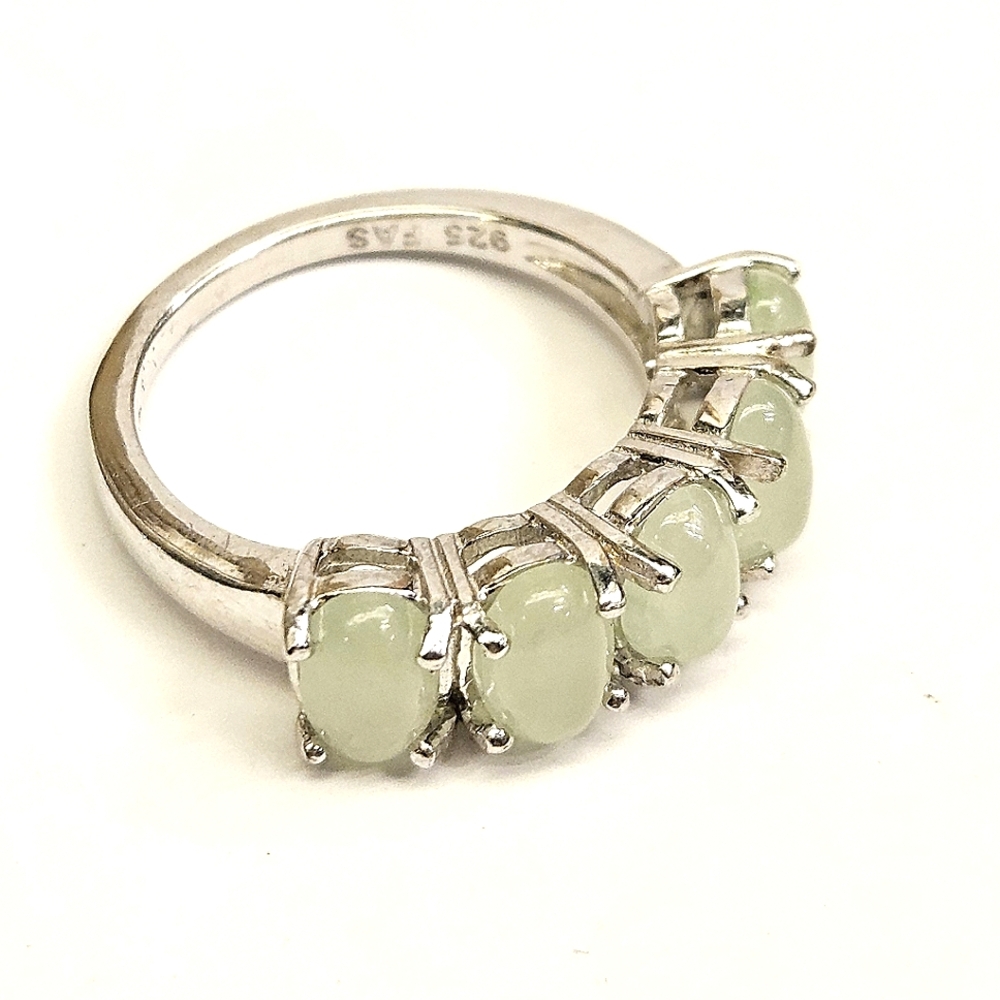 Jade 925 FAS Size 5 Ring